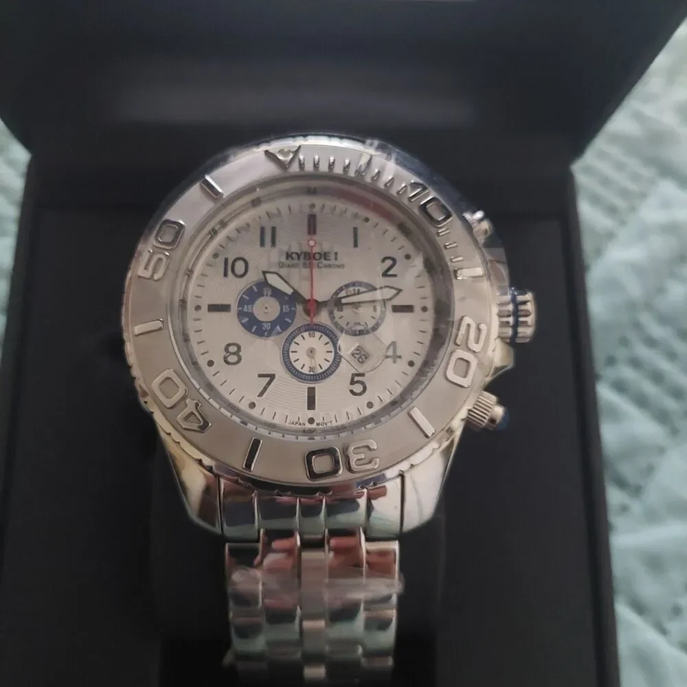 KYBOE! Giant 55 Chrono chronograph wristwatch, Mens,new ,light,pretty,comfort.